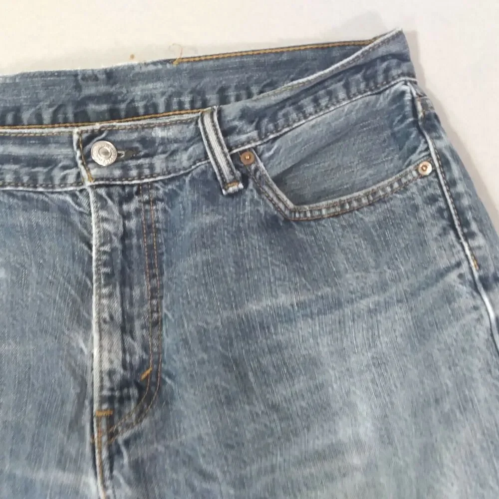 Levi's 514 jeans mens 36‎ x 30 blue denim pants regular slim straight
